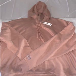 VS pink cropped hoodie